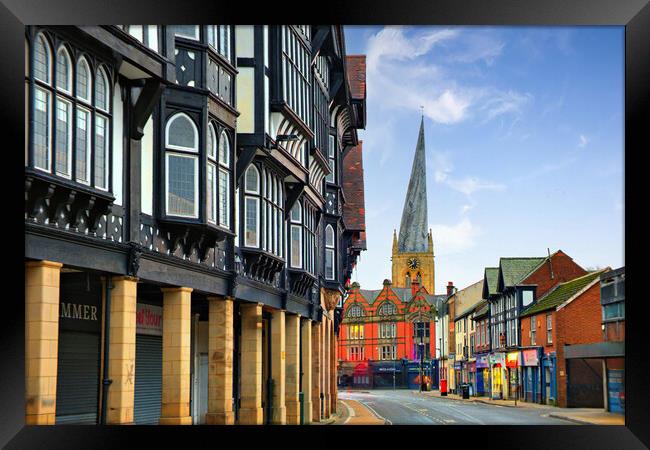 The Crooked Spire Chesterfield Framed Print by Steve Smith