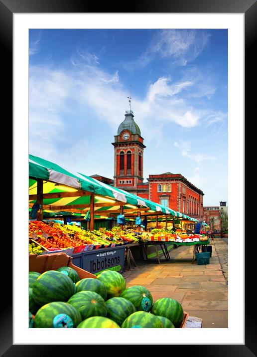 Chesterfield Market Framed Mounted Print by Steve Smith