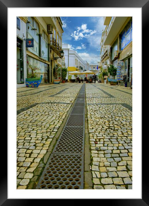 Old Town Olhao Portugal Framed Mounted Print by Steve Smith