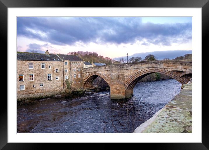 County Bridge Barnard Castle Framed Mounted Print by Steve Smith