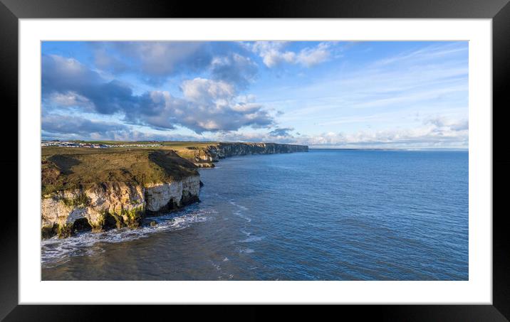 North Landing Aerial Views Framed Mounted Print by Steve Smith
