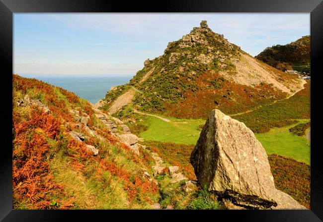 Valley Of The Rocks Framed Print by Steve Smith