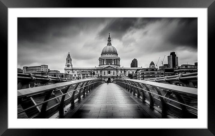 St Pauls Cathedral Framed Mounted Print by Steve Smith