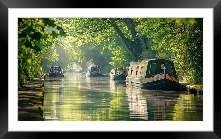 Canal Life Framed Mounted Print by Steve Smith