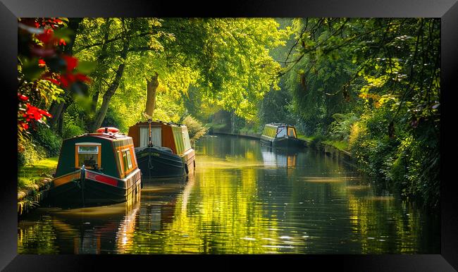 Canal Life Framed Print by Steve Smith