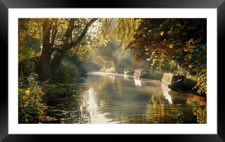 Canal Life Framed Mounted Print by Steve Smith