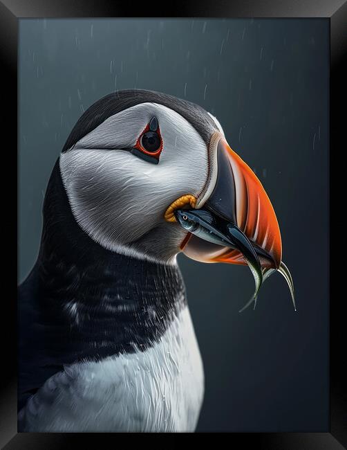 Puffin Framed Print by Steve Smith