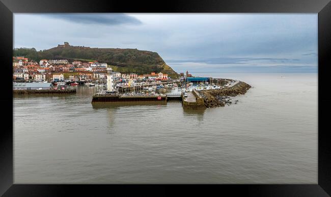 Scarborough Lighthouse Framed Print by Steve Smith