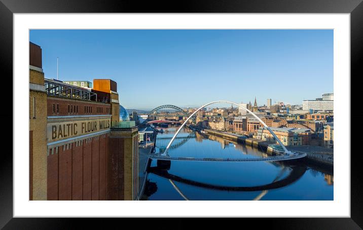 The River Tyne Framed Mounted Print by Steve Smith