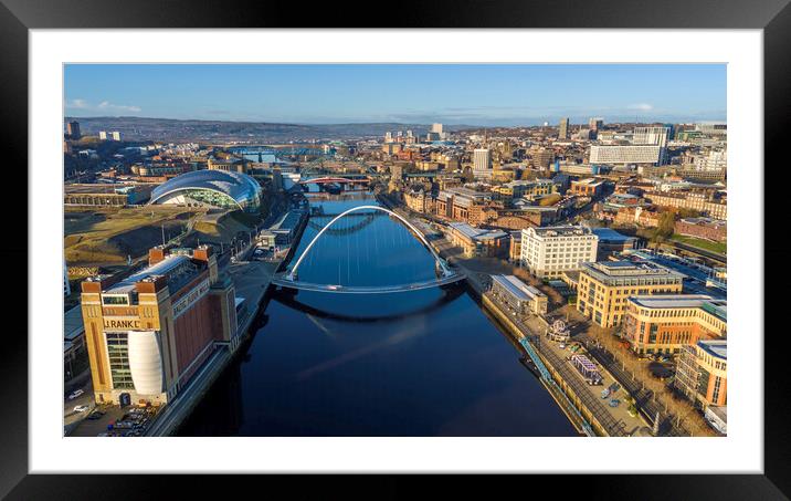 River Tyne Vista Framed Mounted Print by Steve Smith