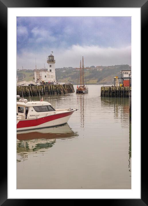 Scarborough Harbour Framed Mounted Print by Steve Smith