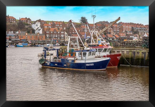 Whitby Fishing Framed Print by Steve Smith