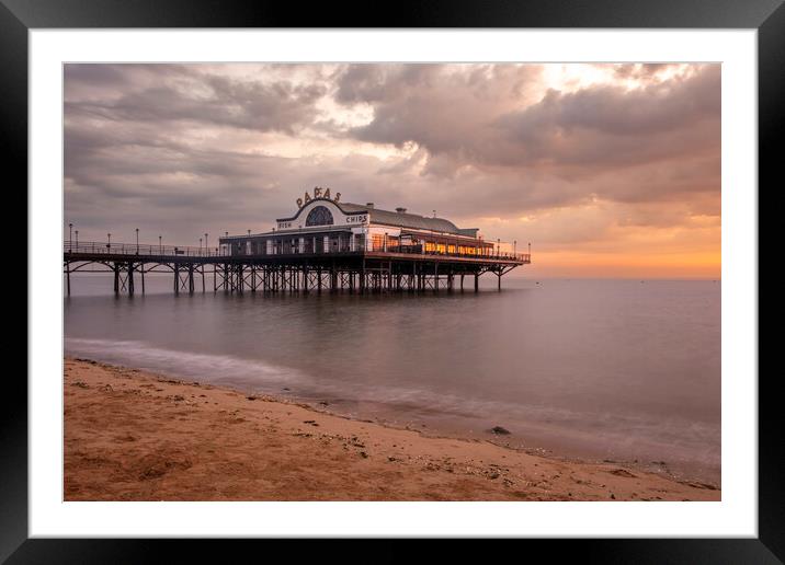 Cleethorpes Pier Sunrise Framed Mounted Print by Steve Smith