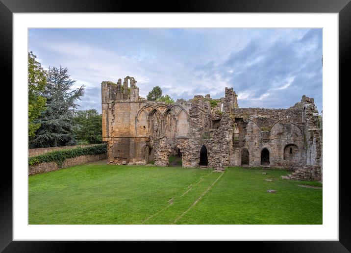Easby Abbey Richmond Framed Mounted Print by Steve Smith
