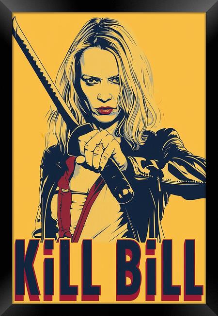 Kill Bill Poster Framed Print by Steve Smith