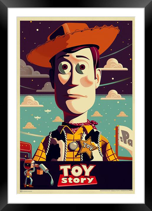 Toy Story Poster Framed Mounted Print by Steve Smith