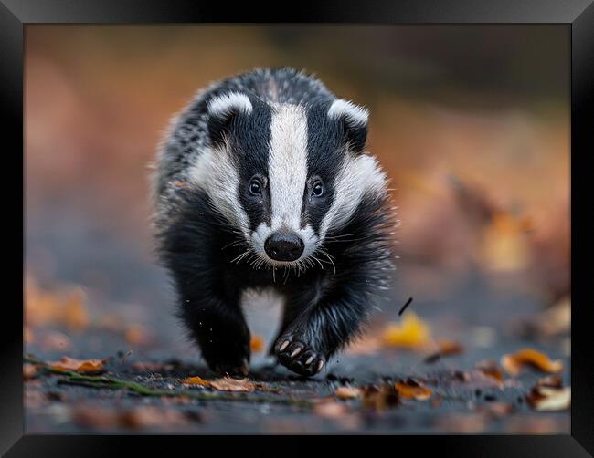 British Badger Framed Print by Steve Smith