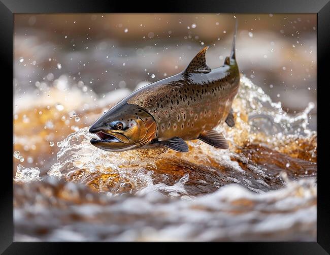 Atlantic Salmon Framed Print by Steve Smith