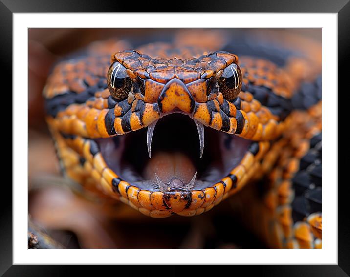 British Adder Framed Mounted Print by Steve Smith