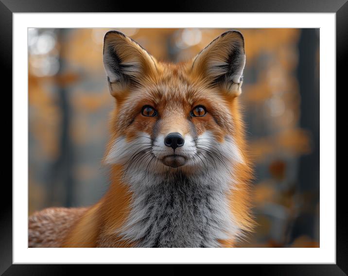 Fox Framed Mounted Print by Steve Smith