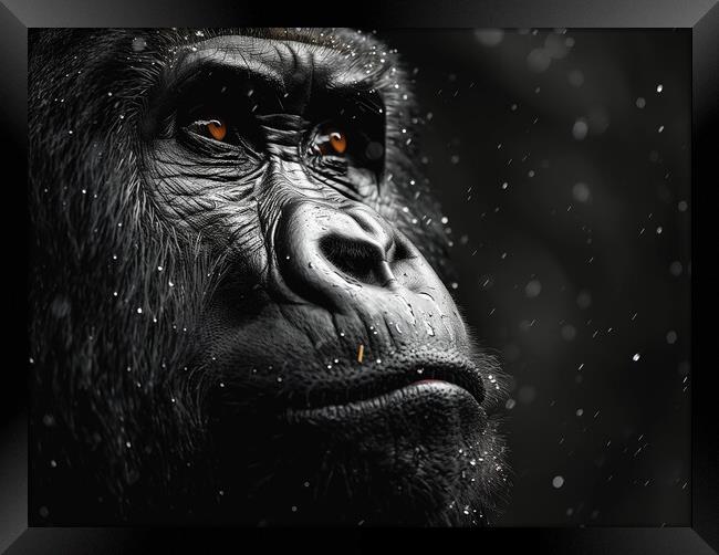 The Silverback Gorilla Framed Print by Steve Smith