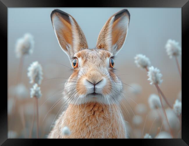 The Hare Framed Print by Steve Smith