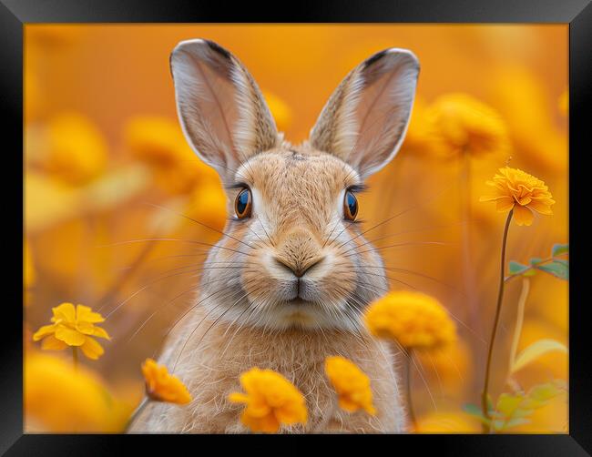 The Hare Framed Print by Steve Smith