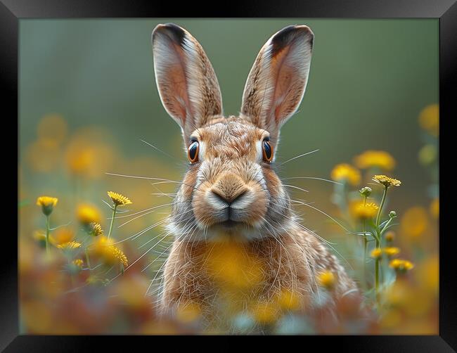 The Hare Framed Print by Steve Smith