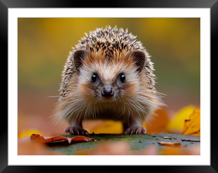 The Hedgehog Framed Mounted Print by Steve Smith