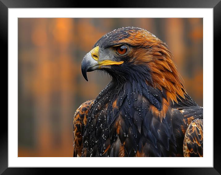 Golden Eagle Framed Mounted Print by Steve Smith