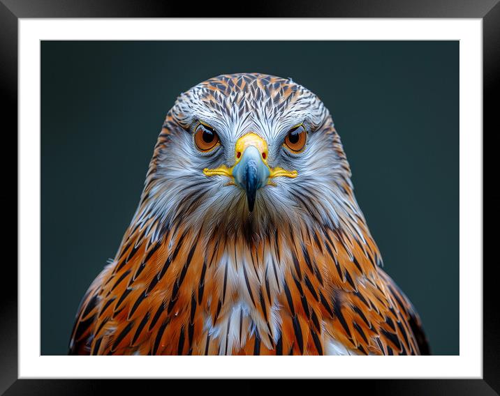 Red Kite Framed Mounted Print by Steve Smith