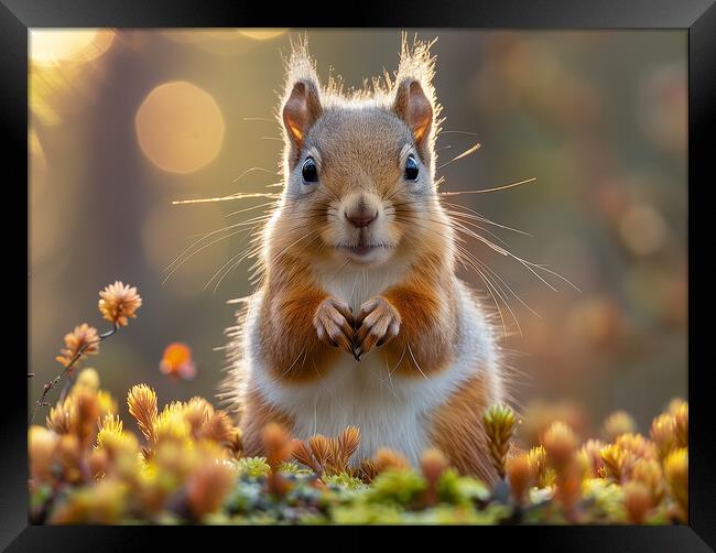 Red Squirrel Framed Print by Steve Smith