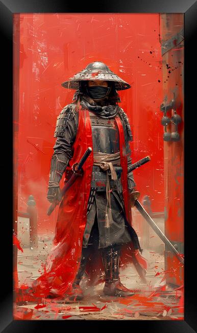 Samurai Warrior Art Framed Print by Steve Smith