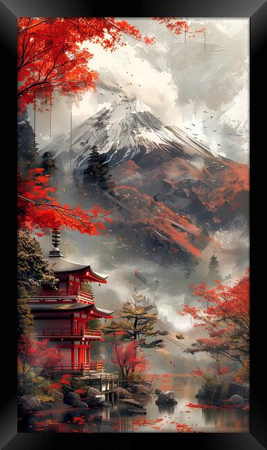 Mount Fuji Japan Art Framed Print by Steve Smith