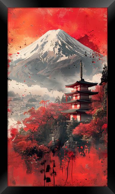 Mount Fuji Japan Art Framed Print by Steve Smith