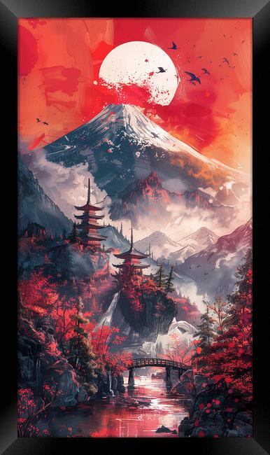 Mount Fuji Japan Art Framed Print by Steve Smith