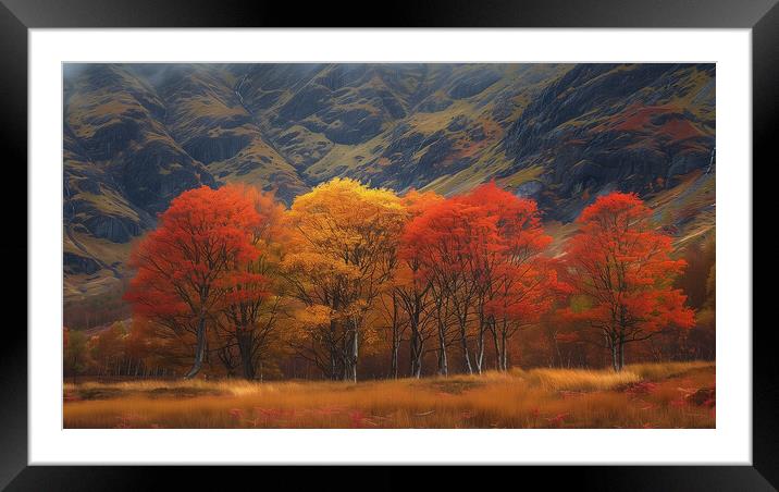 Autumn In Glencoe Framed Mounted Print by Steve Smith