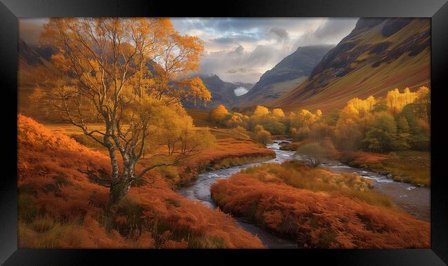 Autumn In Glencoe Framed Print by Steve Smith