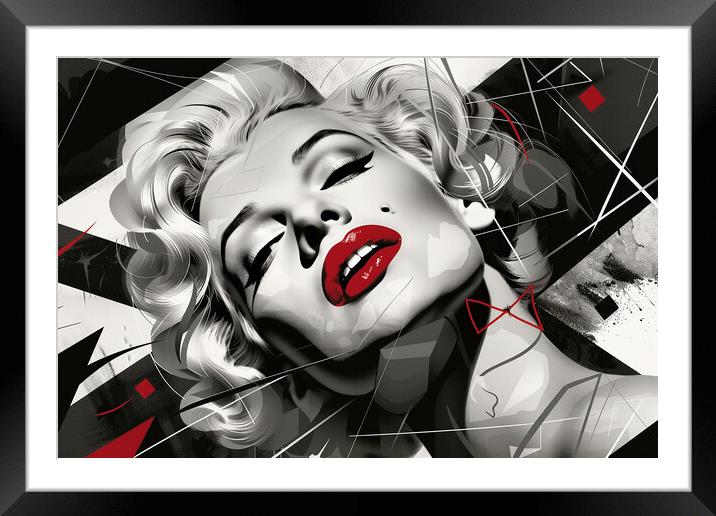 Marilyn Monroe Art Framed Mounted Print by Steve Smith