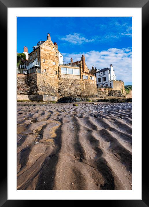 Ripples in the sand, Robin Hoods Bay Framed Mounted Print by Tim Hill