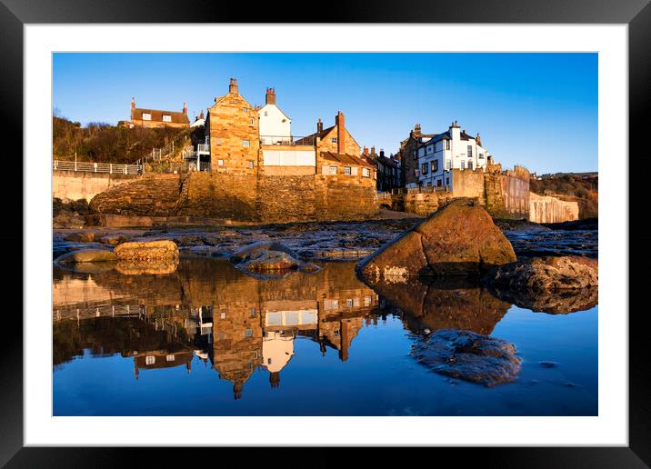 Serenity at Robin Hoods Bay Framed Mounted Print by Tim Hill