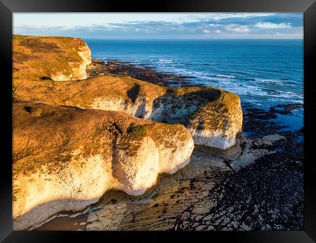 Flamborough Head East Yorkshire Framed Print by Tim Hill