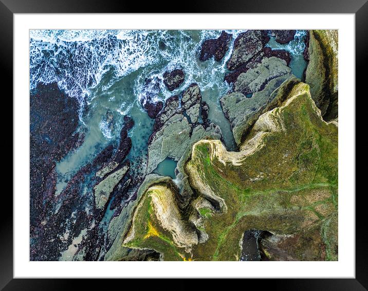 Majestic Cliffs of Flamborough Framed Mounted Print by Tim Hill