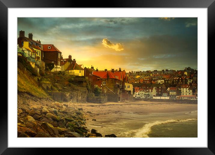 Mystical Whitby Sunset Framed Mounted Print by Tim Hill