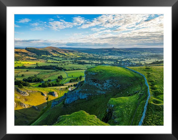 Hope Valley from Winnats Pass Framed Mounted Print by Tim Hill