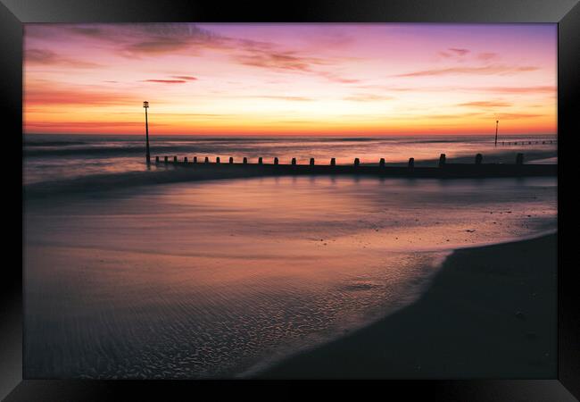 Withernsea Yorkshire Coast Sunrise Framed Print by Tim Hill