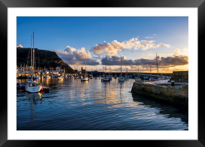 Scarborough Yacht Marina Yorkshire Framed Mounted Print by Tim Hill