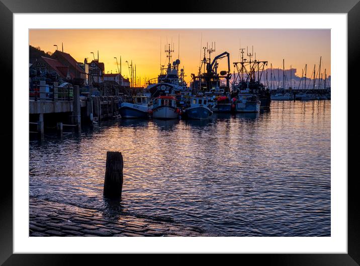 Serenity at Scarborough Harbour Framed Mounted Print by Tim Hill