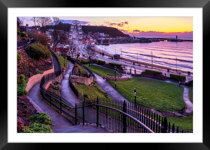 Italian Gardens, Scarborough Yorkshire Framed Mounted Print by Tim Hill