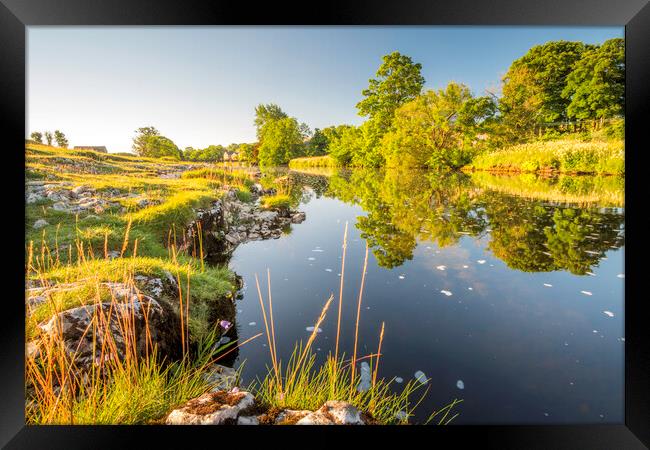 River Wharfe in summertime, Yorkshire Dales Framed Print by Tim Hill